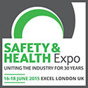 image for the safety & health expo in London between 16 and 18 June 2015