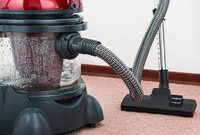 Photo shows a carpet cleaner