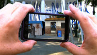 Photo shows an example augmented reality