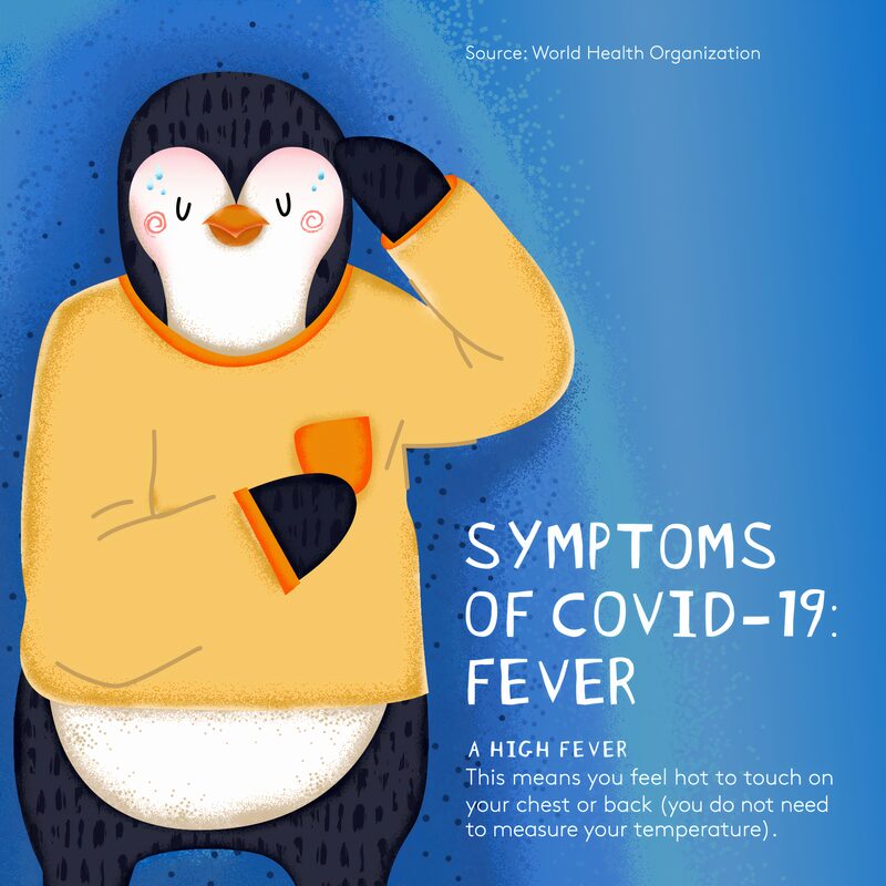 image: symptoms of covid 19 - fever