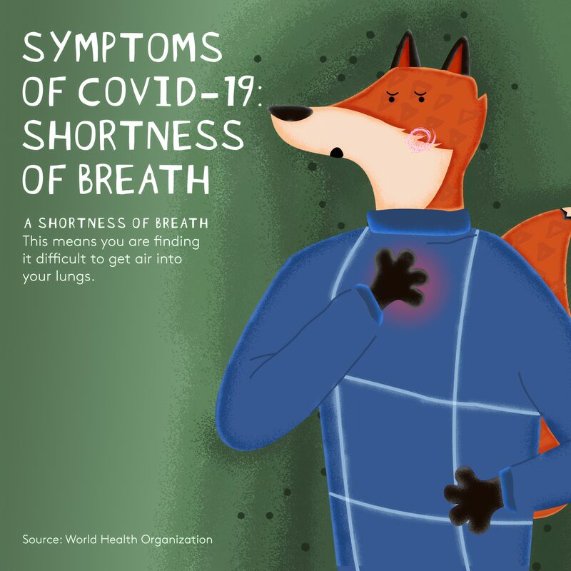 image: symptoms of covid 19 - shortness of breath